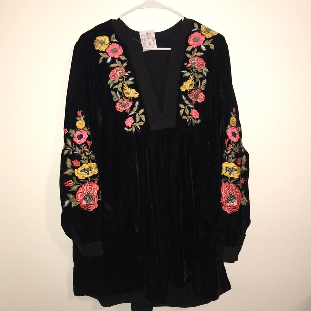 Free People Velvet mini dress